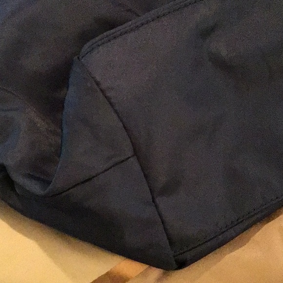 Tory Burch Tote Hobo Stacked Nylon Navy Bag - Picture 3 of 13